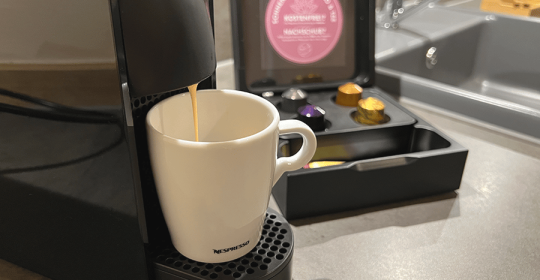 Nespresso Kaffeemaschine mit Kapseln